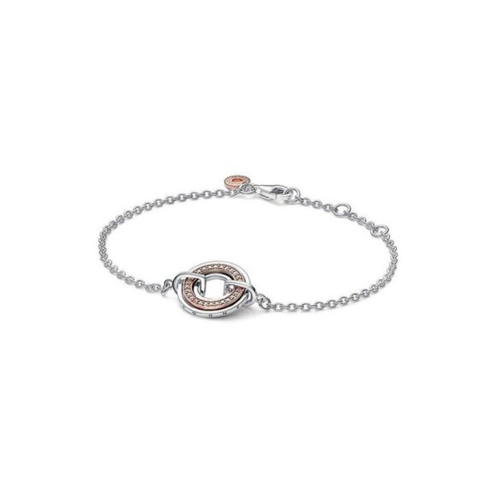 Pandora Signature 14K Rose Gold Plated Bracelet